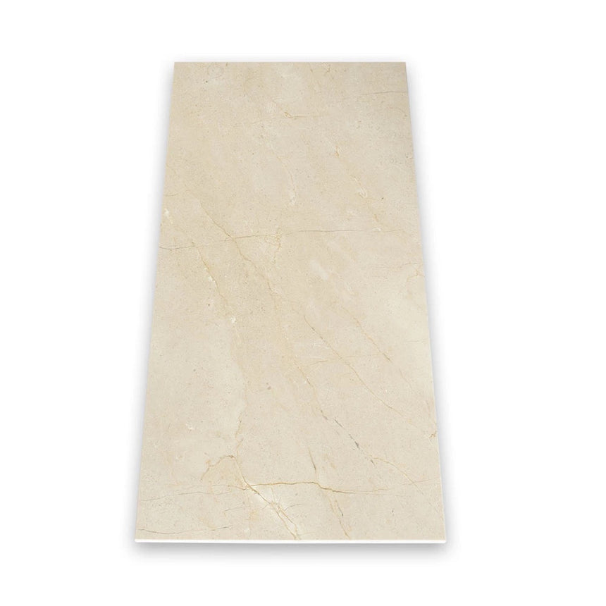 Carreau de marbre espagnol poli Crema Marfil XXL 600x1200x20mm