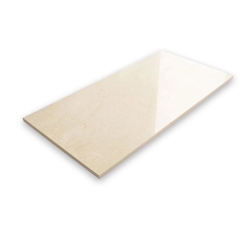 Crema Marfil XXL polierte spanische Marmorfliese 600 x 1200 x 20 mm