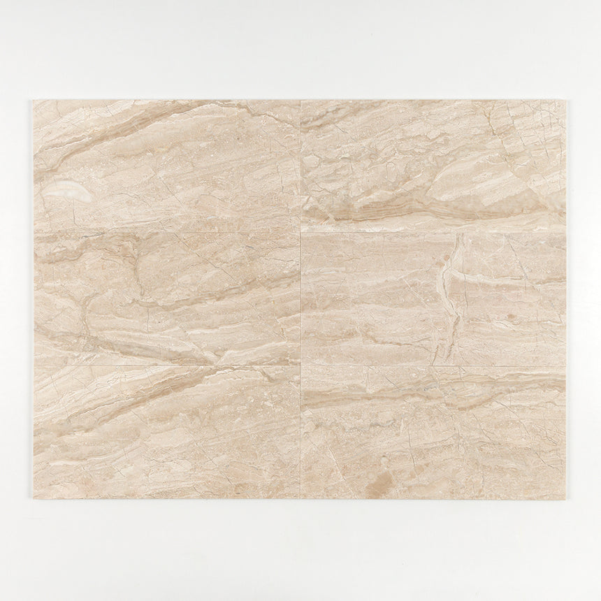 Diana Royal Polished Marble Tile 406x610x12mm