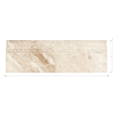 Diana Royal Marble Skirting Baseboard | 125 × 305 × 20mm
