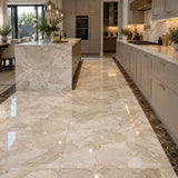 Diana Royal Semi-Polished Honed XL Marble Tiles 600 x 1200 x 20 mm