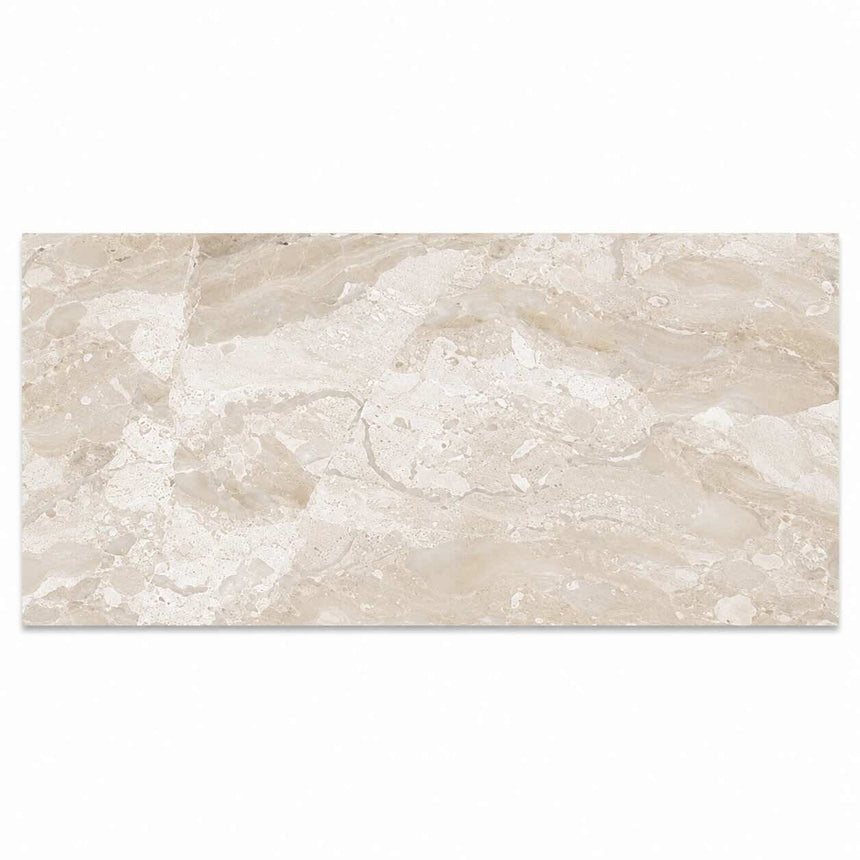 Diana Royal Semi-Polished Honed XL Marble Tiles 600 x 1200 x 20 mm