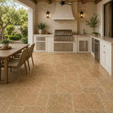 Emperador Light Tumbled Opus Pattern Set 12mm