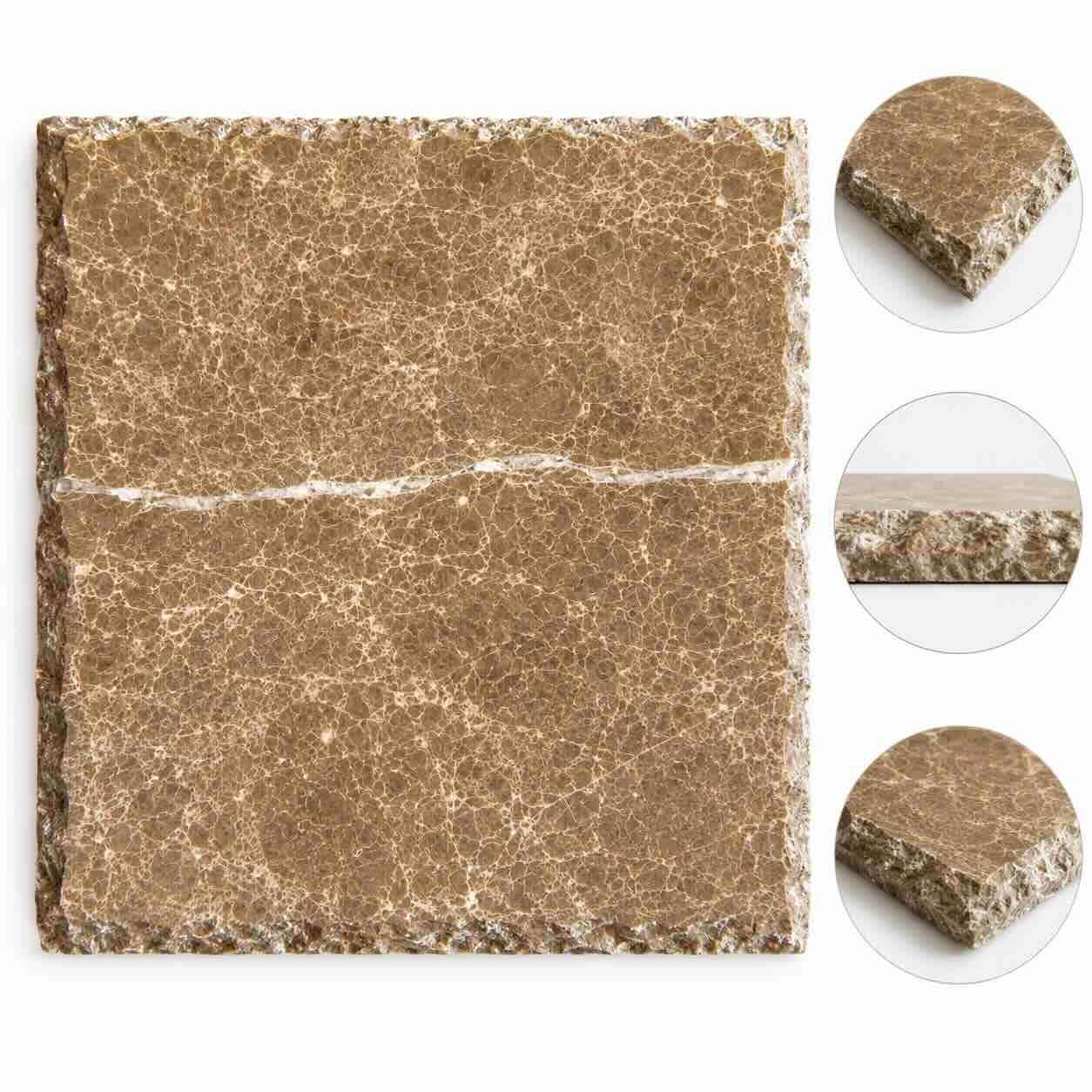 Emperador Light Tumbled Opus Pattern Set 12mm