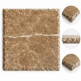 Emperador Light Tumbled Opus Pattern Set 12mm
