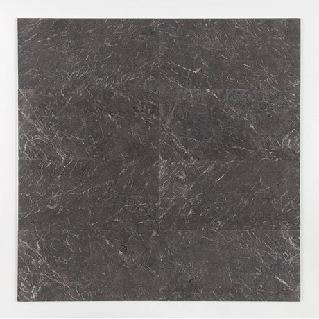 Fitz Black Honed Marble Tile 305×610×12 mm