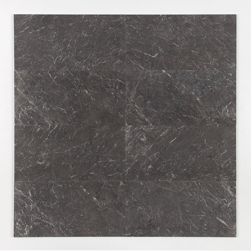 Fitz Black Honed Marble Tile 305×610×12 mm