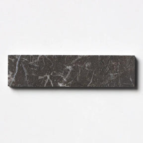 Fitz Black Honed Subway Marble Tile 