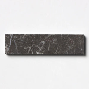 Fitz Black Honed Subway Marble Tile 