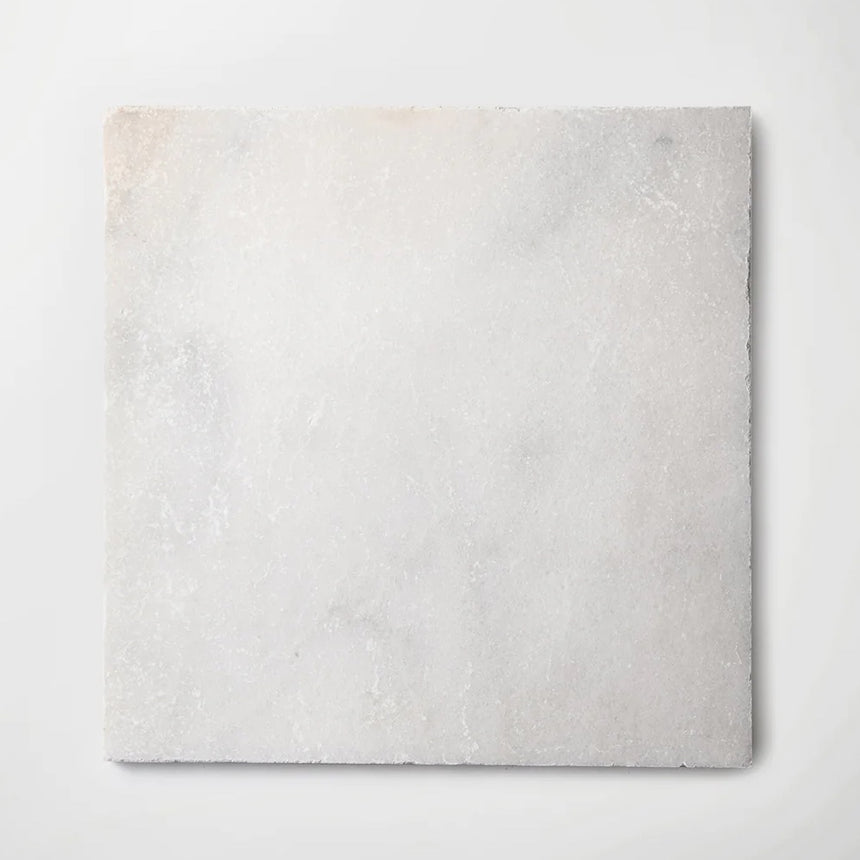 White Tumbled Fitz Marble Tile 406x406x12mm