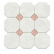 Fitz White Honed Octagon Marble Rosa Verona 305x305x10mm