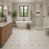 Fitz White Honed Octagon Marble Rosa Verona 305x305x10mm