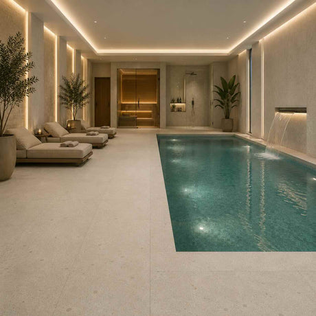 Moleanos Blue Honed Limestone Tiles 400x800x12mm