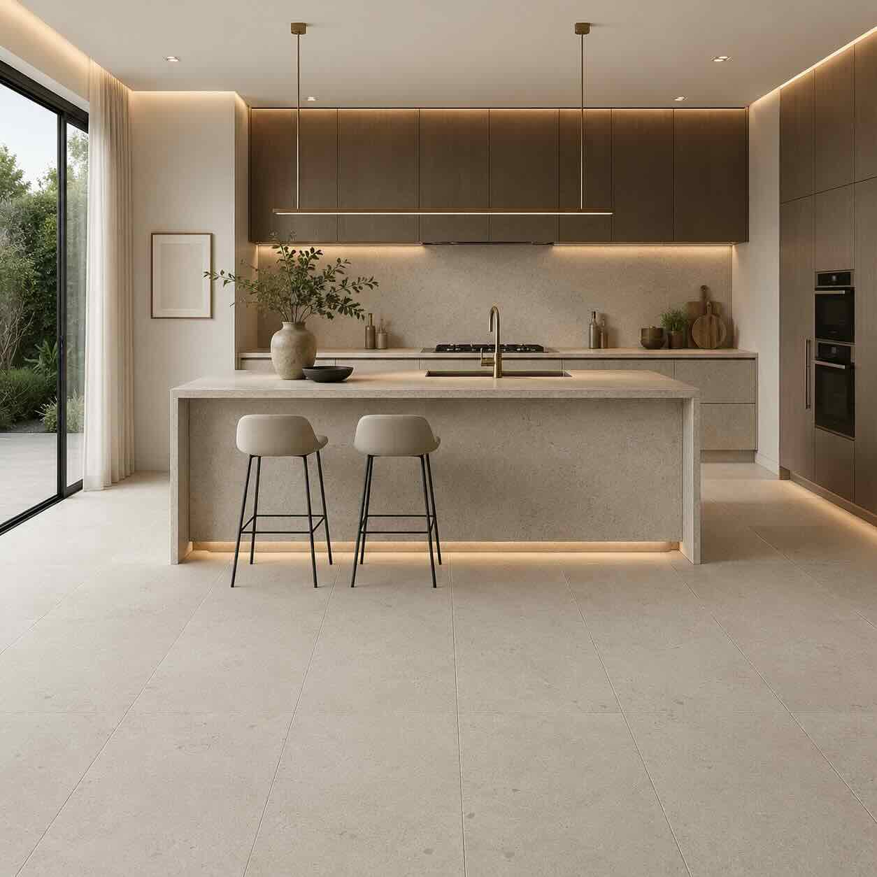 Moleanos Blue Honed Limestone Tiles 610x1220x20mm
