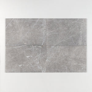 Natural black marble stone tile with aged surface