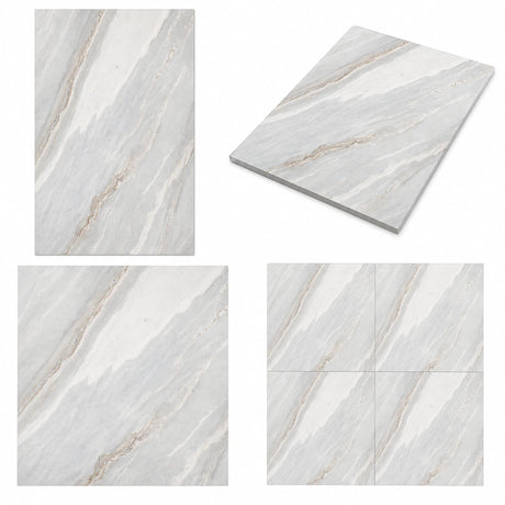 Palissandro Bluette Honed Marble Tiles 