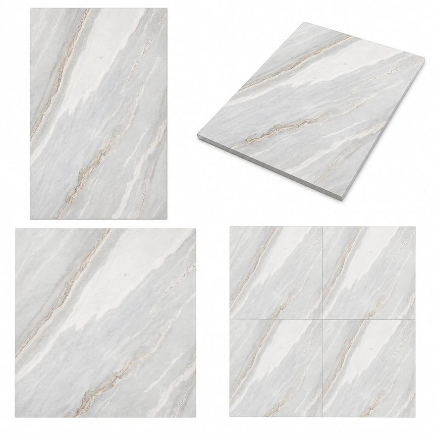 Palissandro Bluette Honed Marble Tiles 