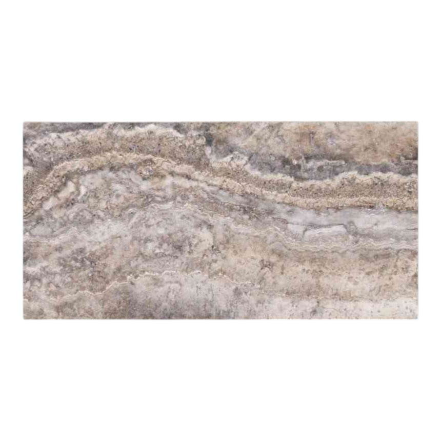 Roman Silver Travertine Honed Filled Travertine Tiles & Mosaics