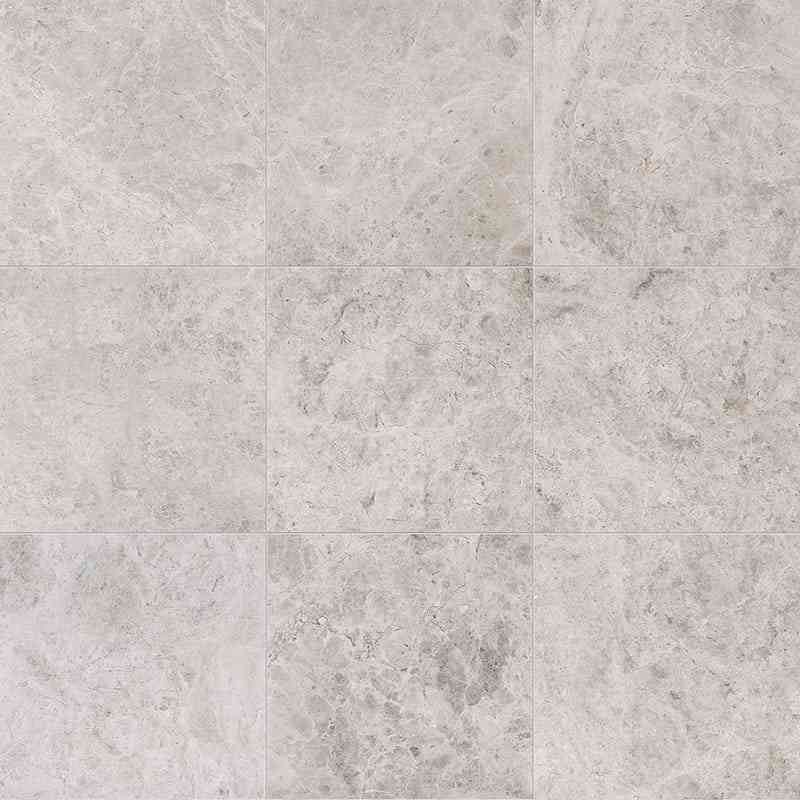 Royal Silver Honed Marble Tiles 457×457×12mm