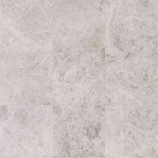 Royal Silver Honed Marble Tiles 457×457×12mm