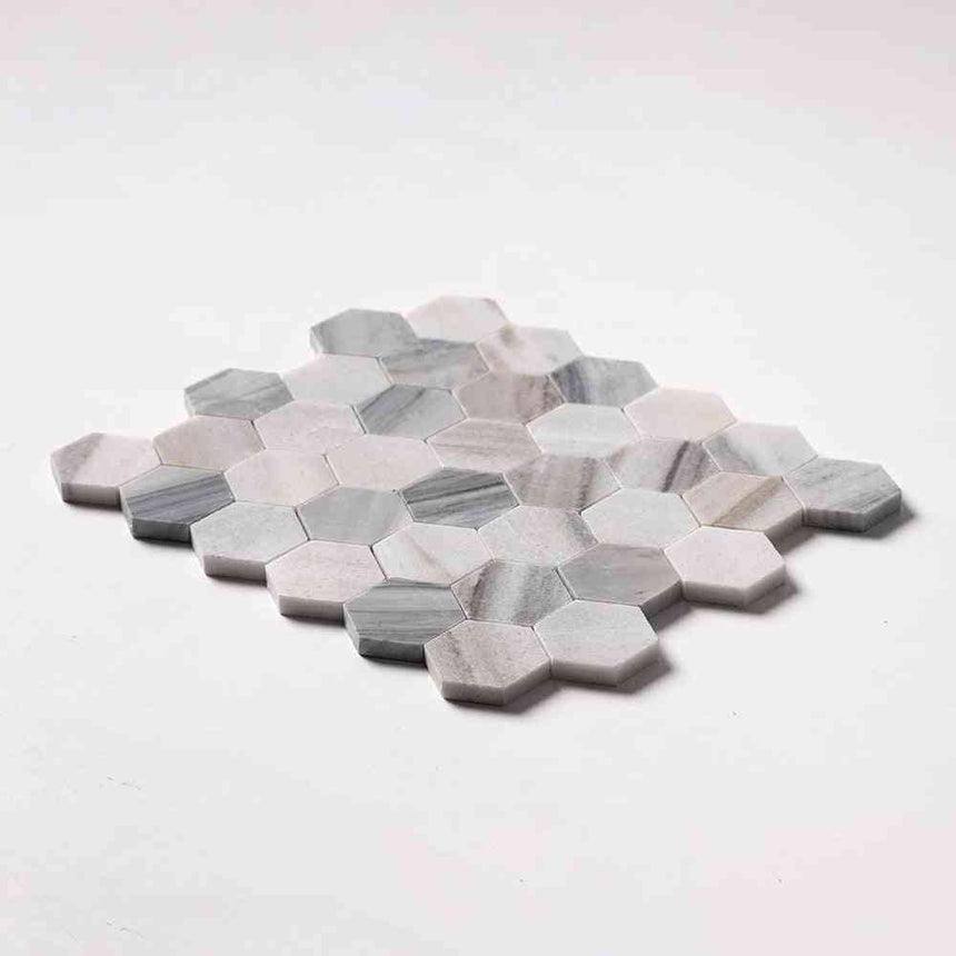 Hexagon Marble Mosaic Tiles 