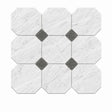 Italian Statuario Honed Octagon Marble Tile | Emperor Gray 305x305x10mm