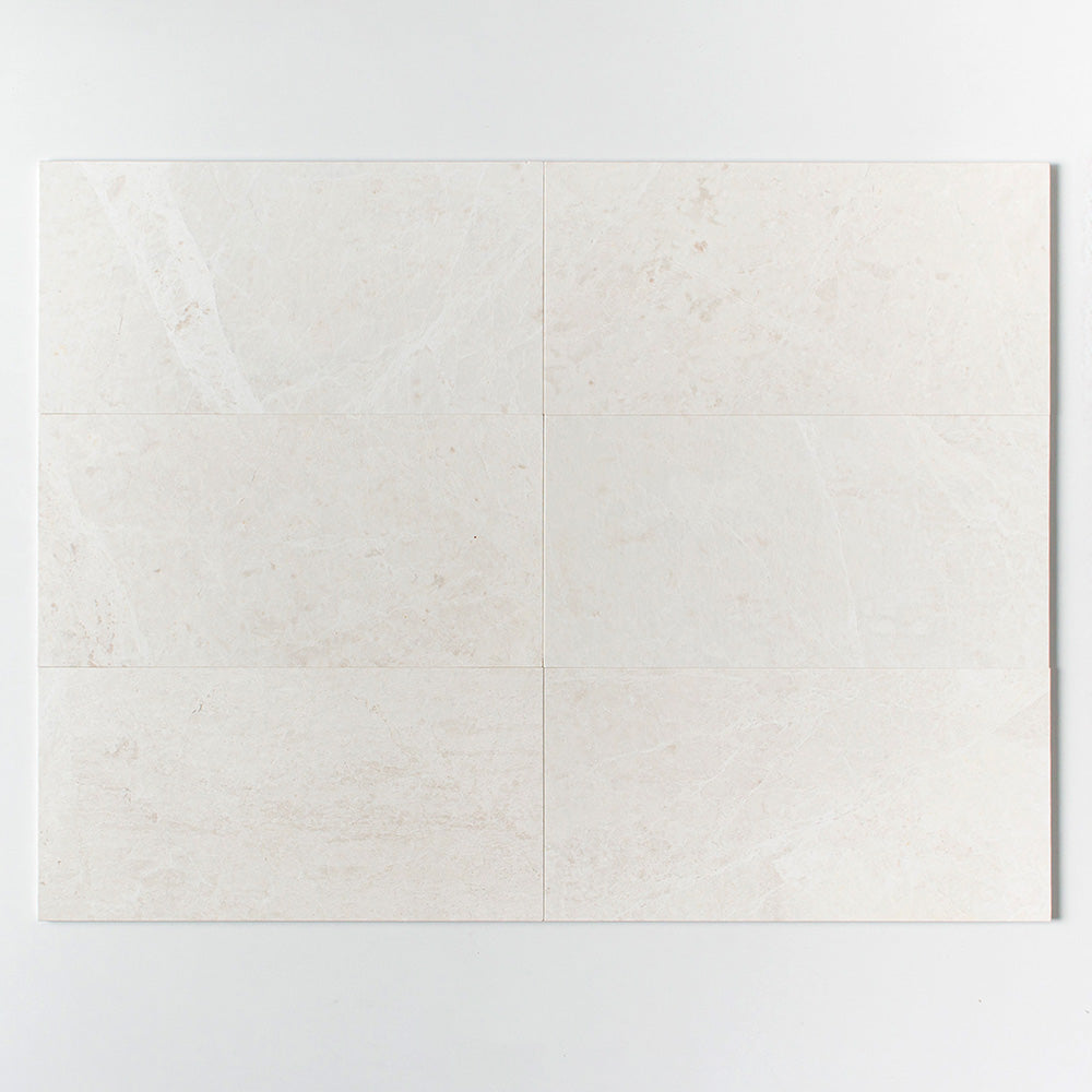 White Emperador Honed Marble Tile