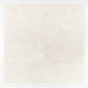 White Emperador Honed Marble Tile