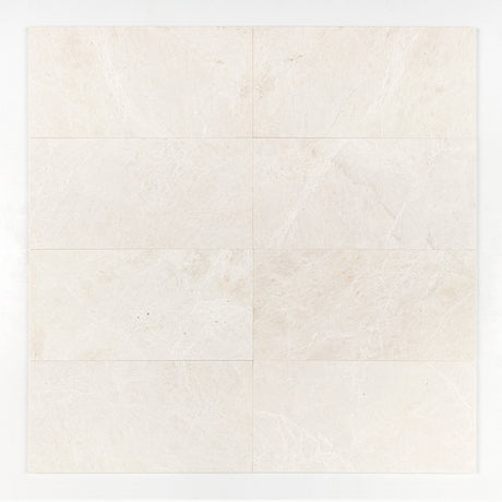White Emperador Honed Marble Tile