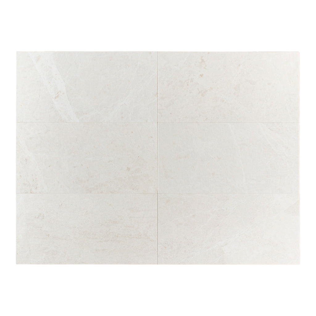 White Emperador Honed Marble Tiles 305x610x12mm