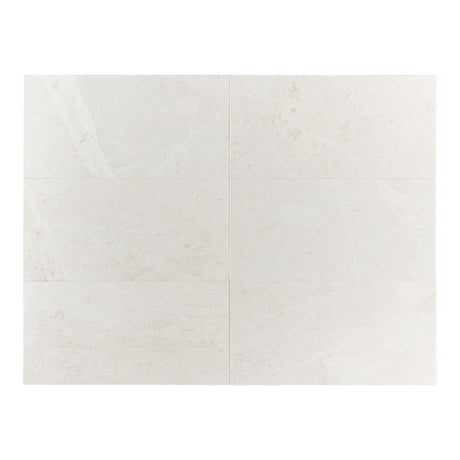 White Emperador Honed Marble Tiles 305x610x12mm