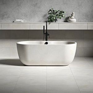 White Emperador Honed Marble Tile