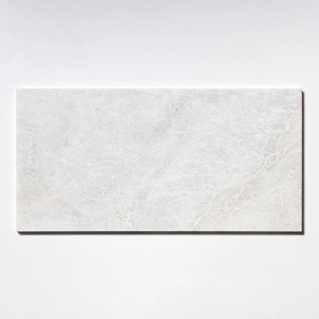 Alpina White Honed Marble Tile