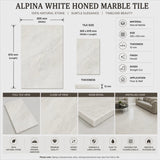 Alpina White Marble Tile