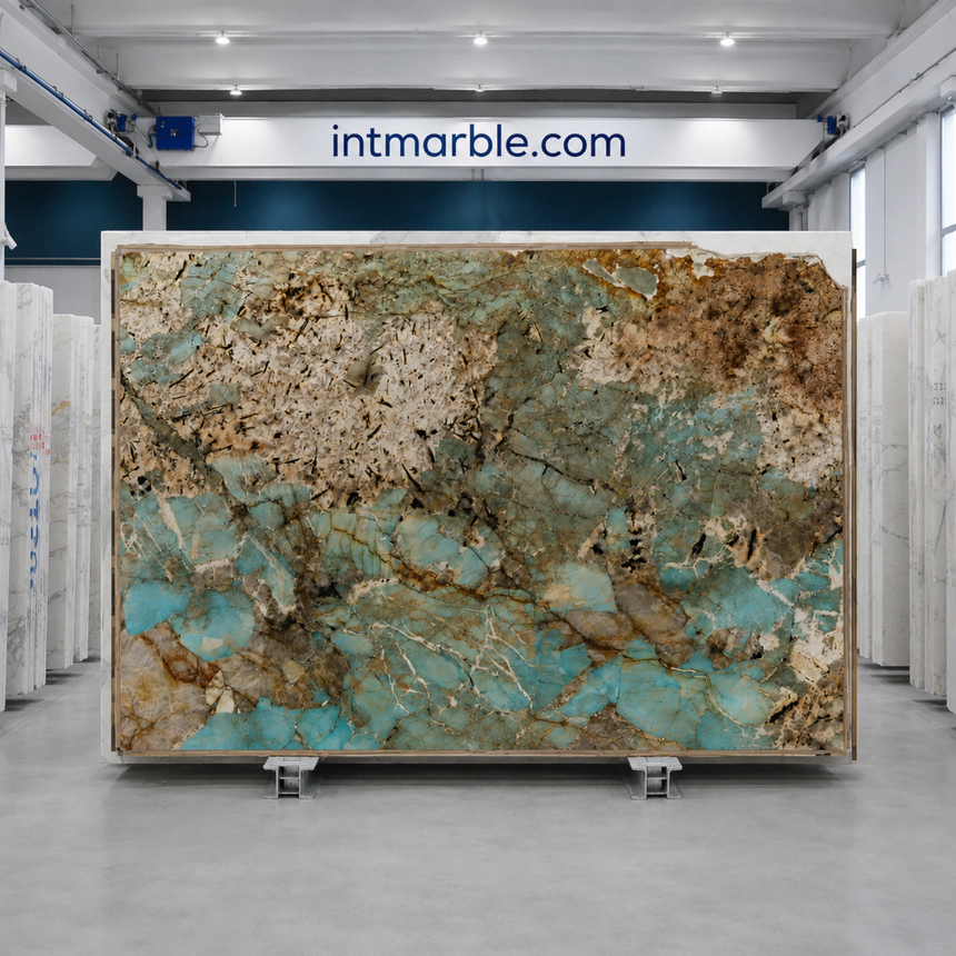 Amazonite Natural Quartzite Slabs
