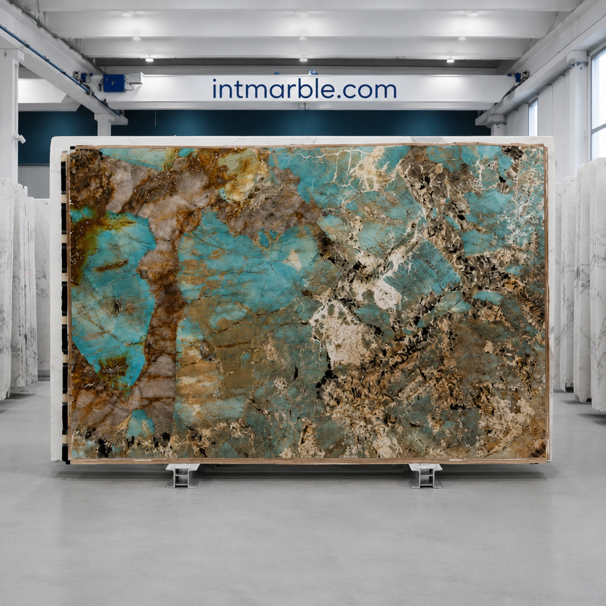 Amazonite Natural Quartzite Slabs