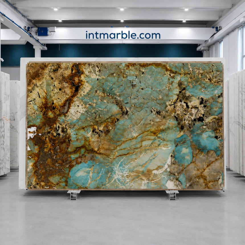 Amazonite Natural Quartzite Slabs