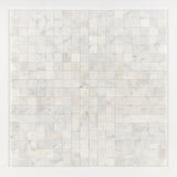 Calacatta T Honed Marble Mosaic - 48x48x10mm
