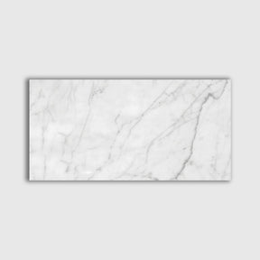 Carrara White Honed Italian Marble Tiles 305x610x10mm