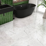 Carrara White Honed Marble Tiles