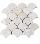 Diana Royal Marble Fish Scale Mosaic Tile Sheet 290x300x10mm