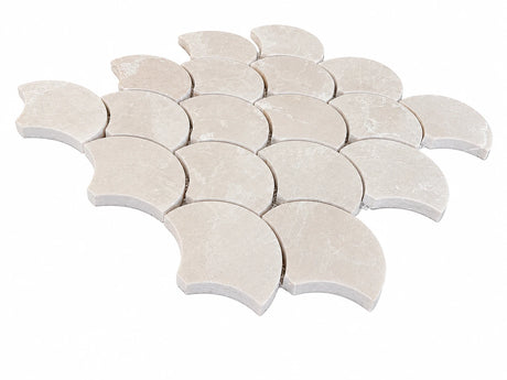 Diana Royal Marble Fish Scale Mosaic Tile Sheet 290x300x10mm