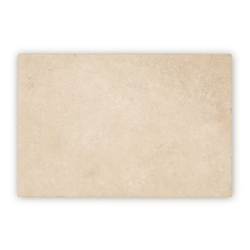 Marble Tiles - Ivory Honed Filled Travertine Tiles 406x610x12mm - intmarble