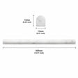 Carrara Honed Pencil Liner Marble Moldings 13x16x305mm