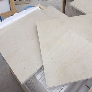 Marble Tiles - Crema Nova Polished Marble Tiles 610x610x15 - intmarble