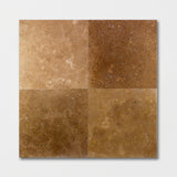 Noce Travertine Filled & Polished Wall and Floor Tile 457x457x12mm