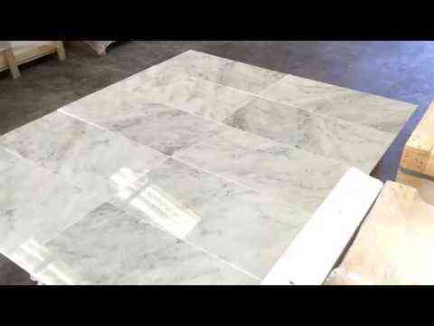 Bianco Carrara Polished Marble Tiles,