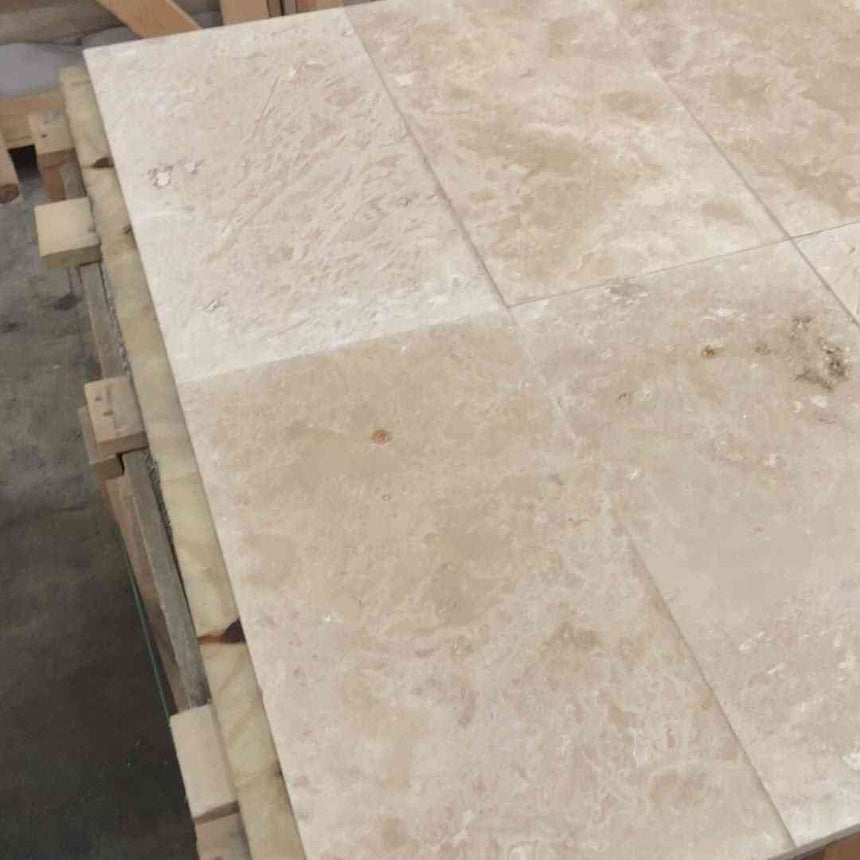 Ivory Honed Filled Travertine