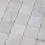 Décor de mur de plancher de carreaux de mosaïque de marbre Arabesque poli de Carrare