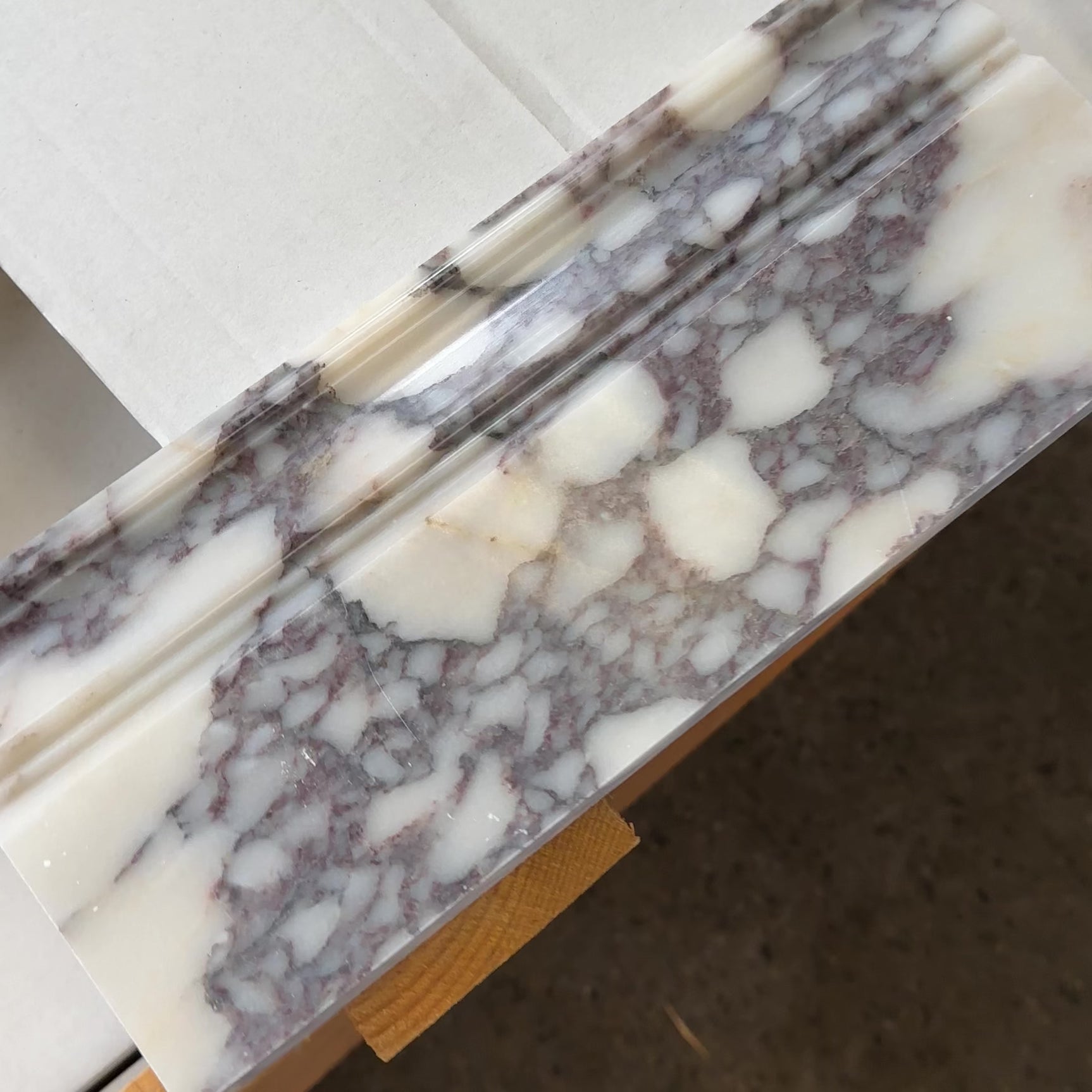 Violetta Honed Marble Skirting Board